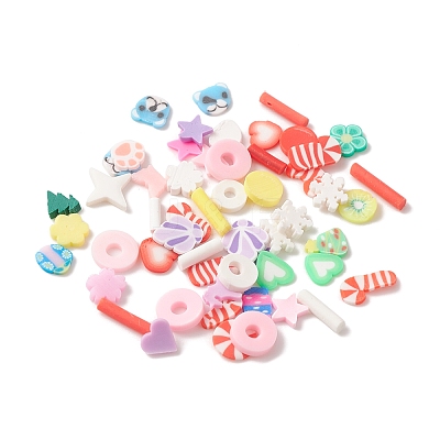 72G 12 Style Handmade Polymer Clay Sprinkles Mix CLAY-FS0001-32-1
