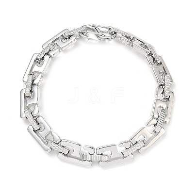 304 Stainless Steel Number 9 Link Chain Bracelets SA-CBA2696-12P-1