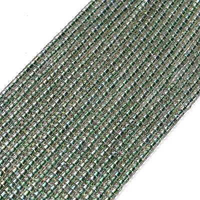 Electroplate Glass Beads Strands GL-CBAA615-01K-1
