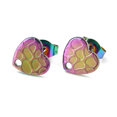 Ion Plating(IP) 304 Stainless Steel Stud Earring Findings STAS-I183-06A-M-1