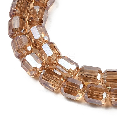 Electroplate Glass Beads Strands GLAA-G112-07-1