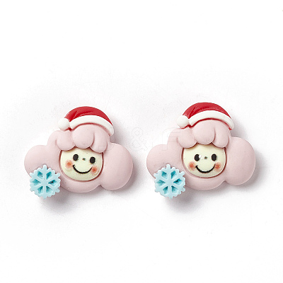 Opaque Resin Cabochons RESI-G036-E03-1