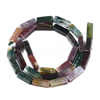 Natural Indian Agate Bead Strands G-R299-17-1