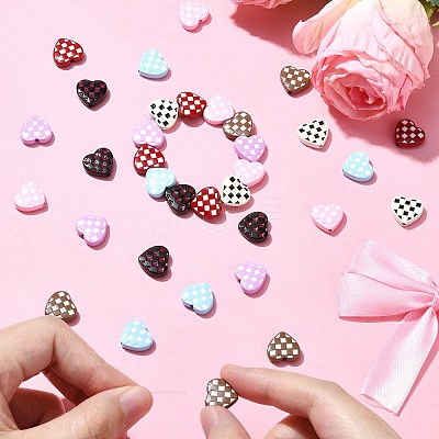 35Pcs 7 Colors Spray Painted Alloy Beads ENAM-CJ0006-11-1