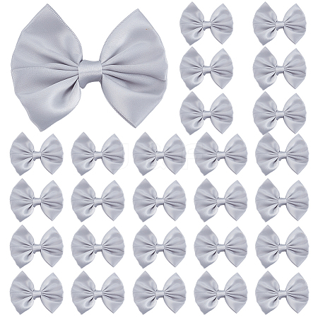 30Pcs Bowknot Polyester Ornament Accessories DIY-AR0005-11B-1