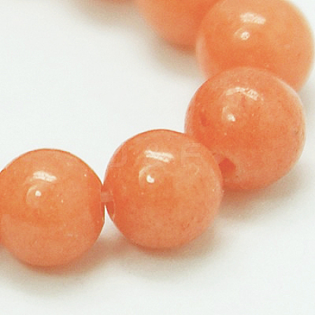 Natural Mashan Jade Round Beads Strands G-D263-6mm-XS21-1