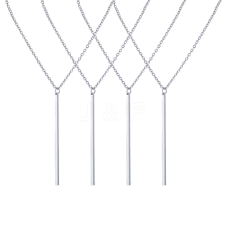 304 Stainless Steel Pendant Necklaces NJEW-FH0001-14B-1