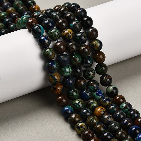 Natural Azurite Beads Strands G-P568-A01-01-1
