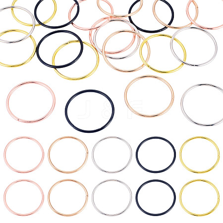 20Pcs 5 Colors Iron Rings FIND-TA0011-03-1