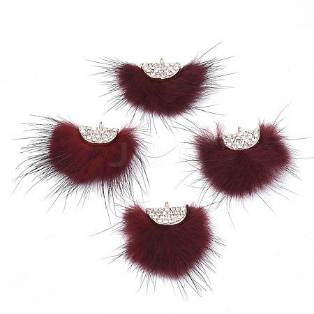Faux Mink Fur Tassel Pendant Decorations FIND-T040-19-1