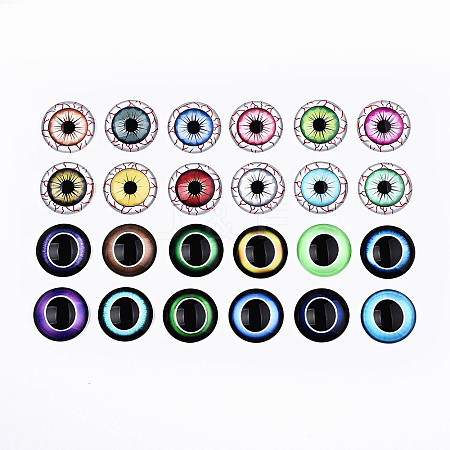 Glass Cabochons GGLA-S036-16-1