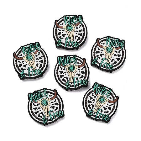 West Cowboy Theme Food Grade Eco-Friendly Silicone Beads SIL-T058-04B-1