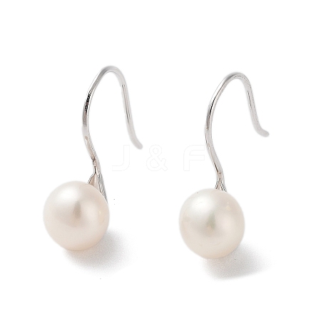 Natural Pearl Dangle Earrings for Women EJEW-C082-13B-P-1