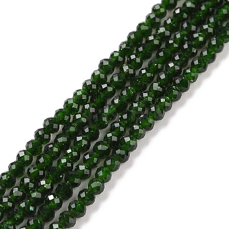 Synthetic Green Goldstone Beads Strands G-E591-07A-1