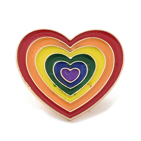 Pride Rainbow Theme Enamel Pins JEWB-G031-01Y-1