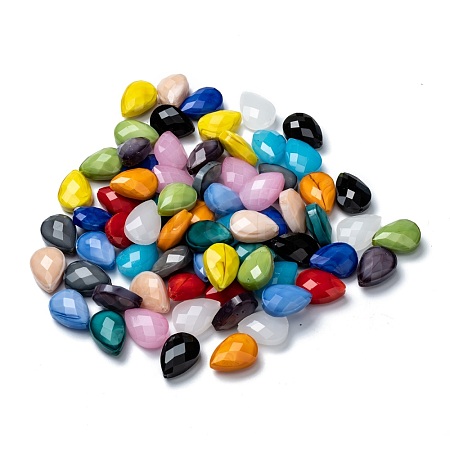   70Pcs 14 Colors Opaque Solid Color Glass Beads GLAA-PH0008-24-1