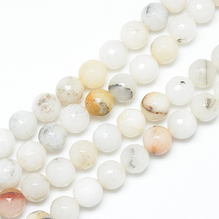 Natural Agate Bead Strands X-G-R346-8mm-26-1
