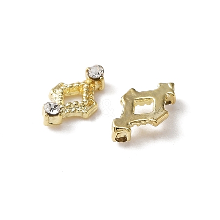 Alloy Rhinestone Cabochons MRMJ-WH0077-043G-1