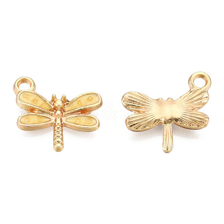 Light Gold Plated Alloy Charms ENAM-T009-02D-1
