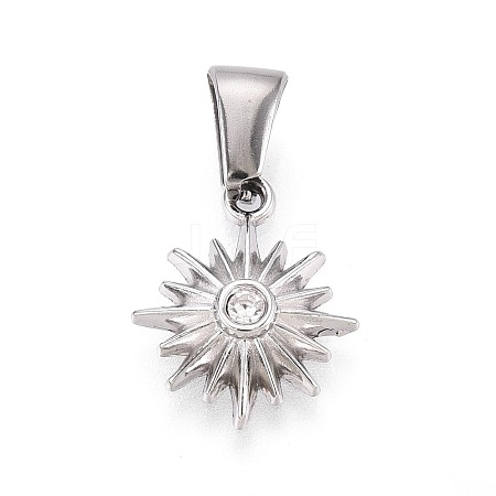 303 Stainless Steel Pendants STAS-Q110-02P-1