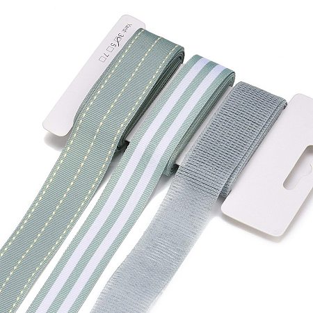 9 Yards 3 Styles Polyester Ribbon SRIB-A014-C04-1
