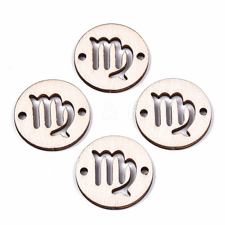 Unfinished Natural Poplar Wood Links Connectors WOOD-S045-139B-05-1