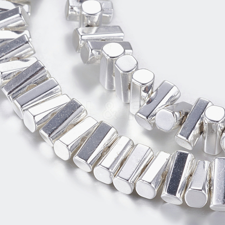 Non-magnetic Synthetic Hematite Beads Strands G-P338-24A-3x6mm-S-1