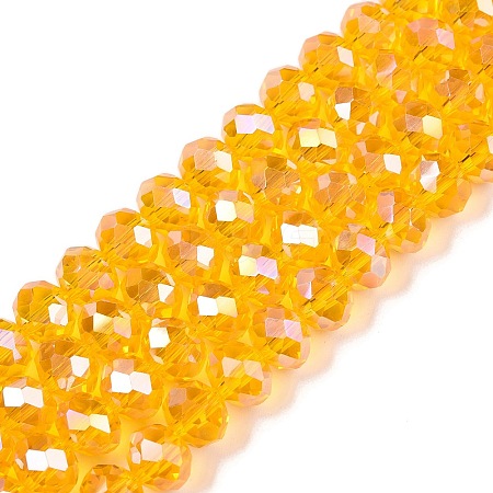 Electroplate Glass Beads Strands EGLA-A044-T8mm-B05-1