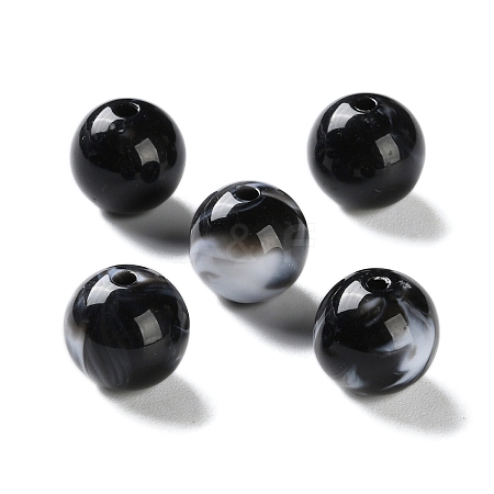 Opaque Acrylic Beads OACR-M015-12B-1