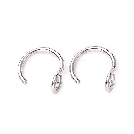 316 Stainless Steel Hoop Nose Rings AJEW-G037-01B-P-1