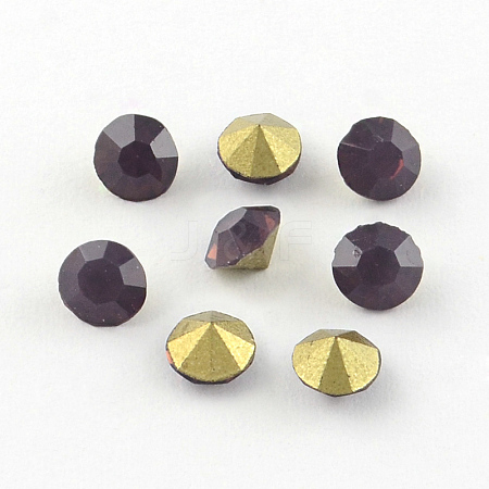 Glass Pointed Back Rhinestone RGLA-PP24-34B-1