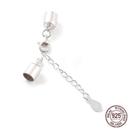 925 Sterling Silver Curb Chain Extender STER-G039-02D-S-1