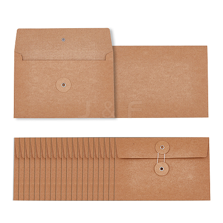 Retro Buckle Blank Kraft Paper Envelopes DIY-WH0349-73-1