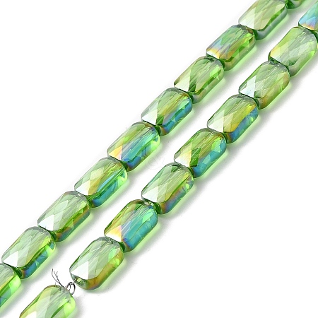 Transparent Electroplate Glass Beads Strands EGLA-I017-03-AB04-1