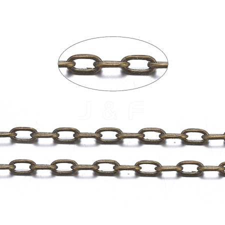 Brass Cable Chains X-CHC031Y-AB-1