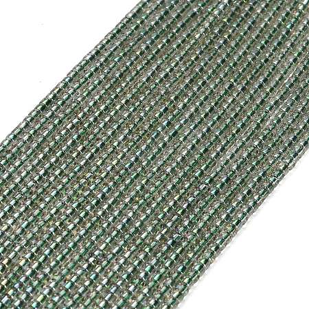 Electroplate Glass Beads Strands GL-CBAA615-01K-1